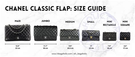 chanel flapbag medium|Chanel bag size chart.